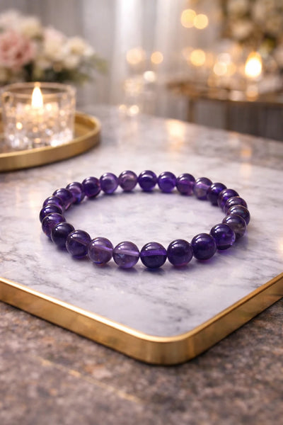 Blue Amethyst Bracelet(certified) by Astro Pyrite