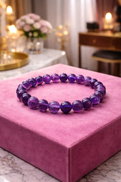 Blue Amethyst Bracelet(certified) by Astro Pyrite