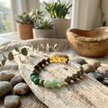 Dhanyog Multi-Crystal Bracelet — Astro Pyrite