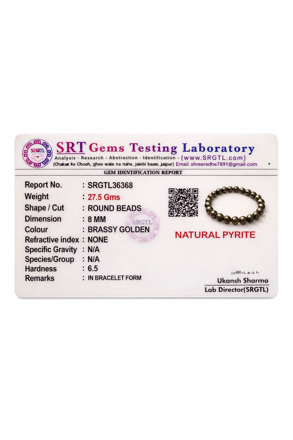 Pyrite Bracelet by Astro Pyrite