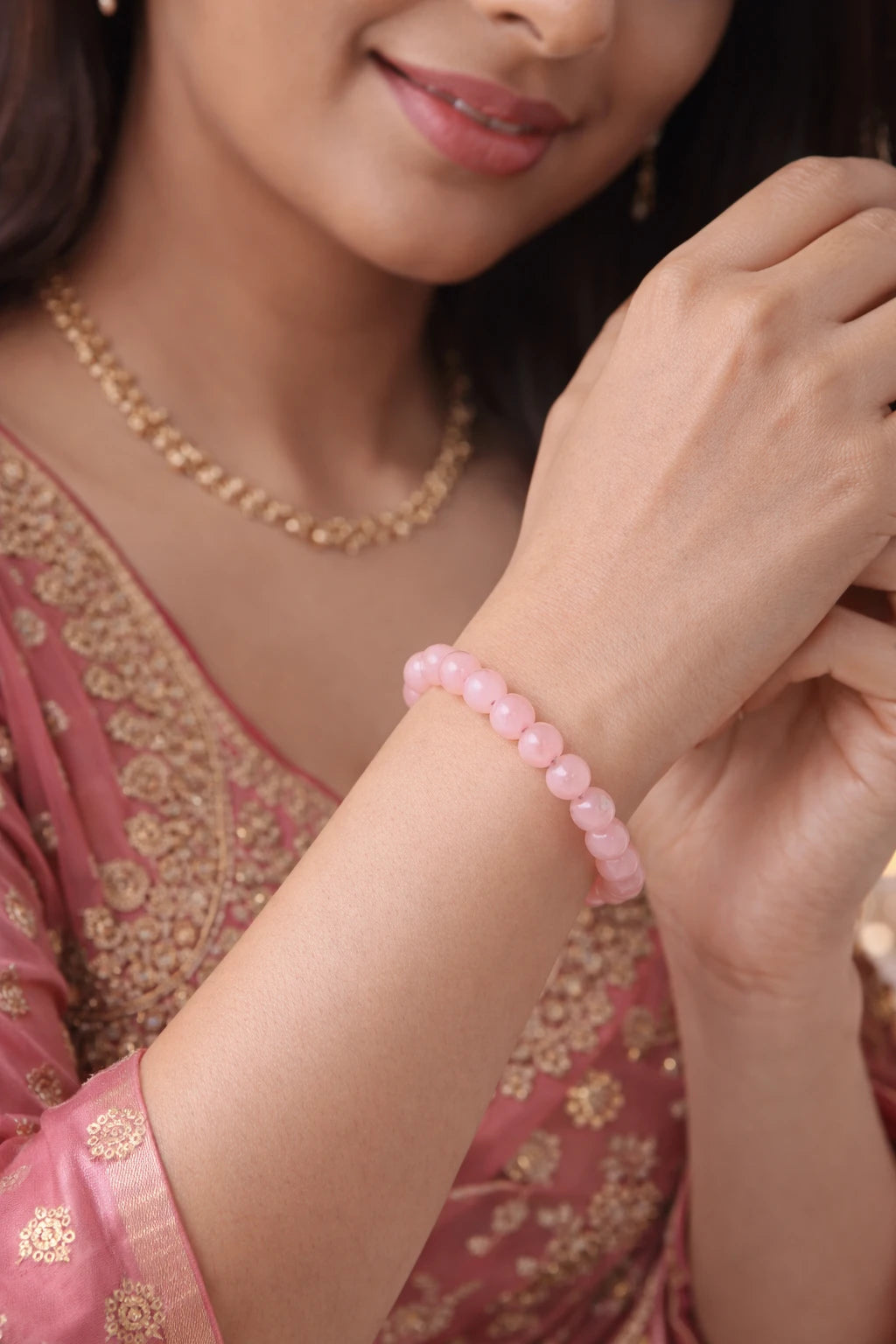 Rose Quartz Bracelet by Astro Pyrite