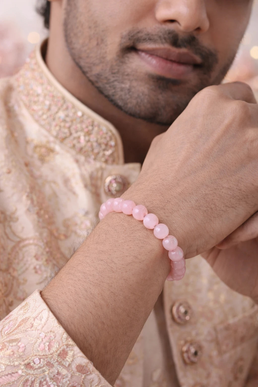 Rose Quartz Bracelet by Astro Pyrite